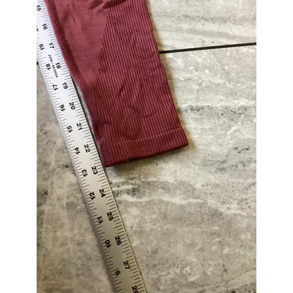 Alphalete Seamless High Rise Leggings Mauve Terracotta Activewear Womens Small - Image 6