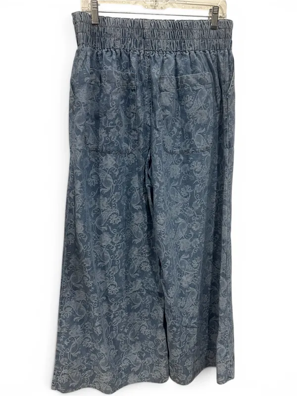 Lg Paisley Print Wide Leg Denim Pants from Bellanblue - Image 3