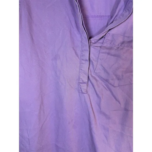 Day + Moon Shirt Dress Womens Size S Purple Denim Mini Short Sleeve - Image 5