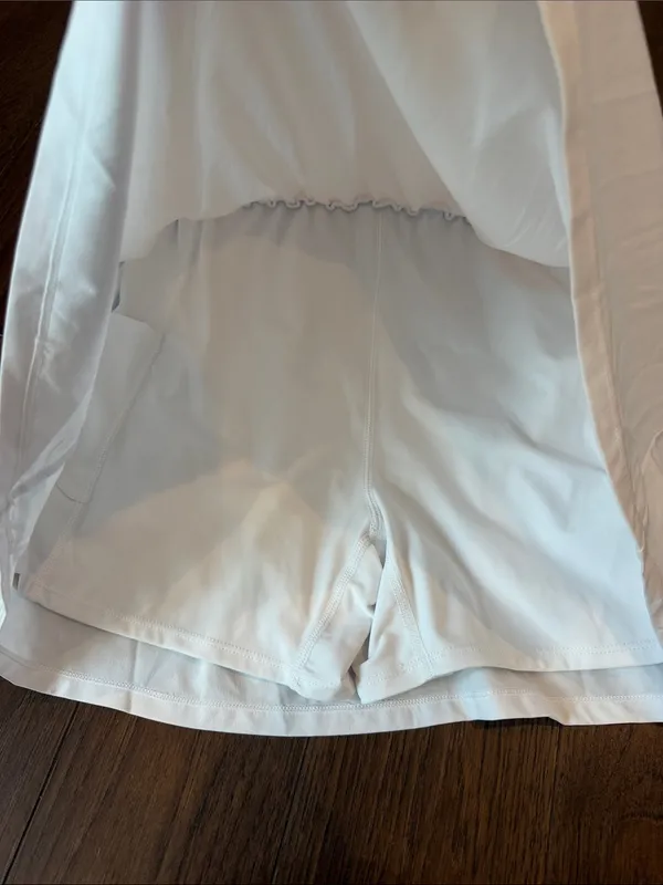 Abercrombie & Fitch White Tank Athleisure Dress Size Medium - C11-689 - Image 3