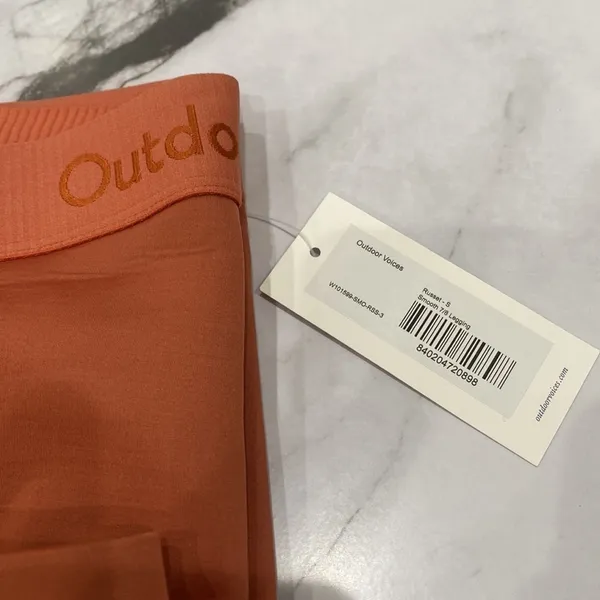 NWT Outdoor Voices Smooth 7/8 Leggings Russet Small - Image 5
