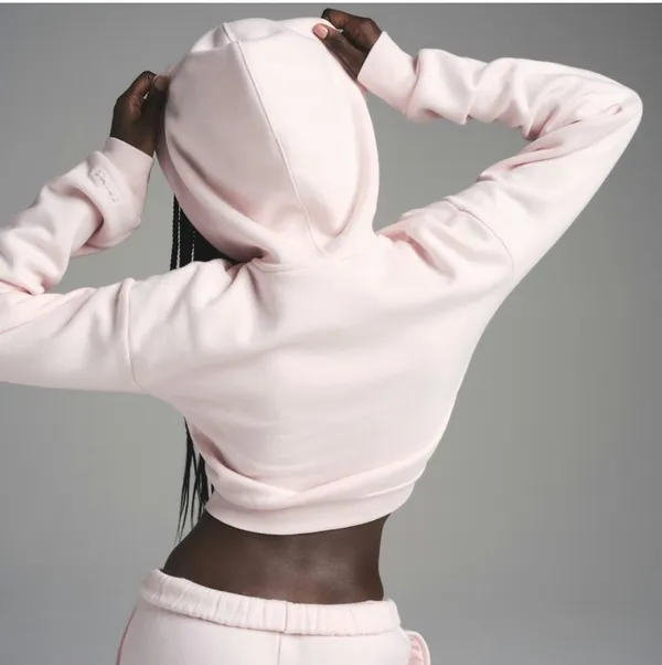 SKIMS NWT Pink Cropped Hoodie - Image 3