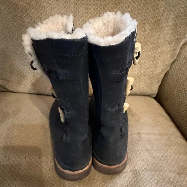UGG Kaya Leather & Sheepskin Toggle Boots as is - Image 6