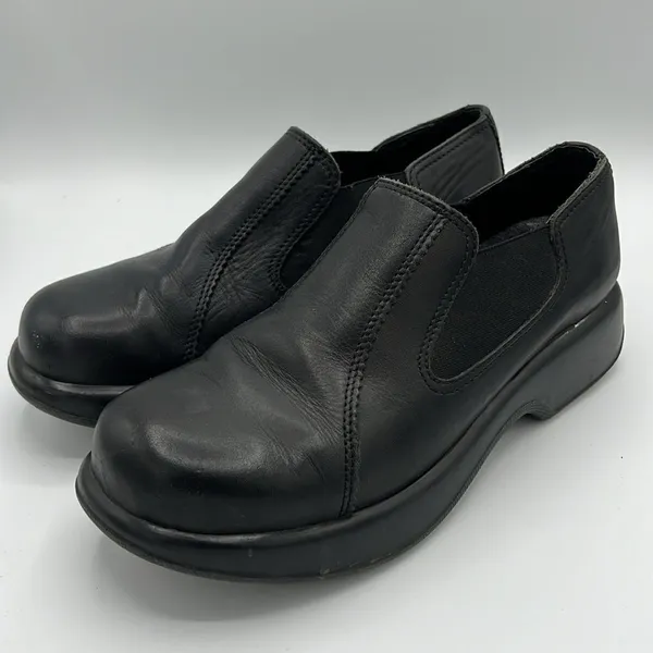 DANSKO Jocelyn Black Leather Slip On Shoes Clogs Size EU 41 US10.5/11‎ B24B - Image 2