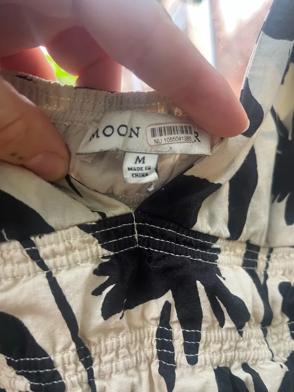 Black and white patterned romper  - Image 3