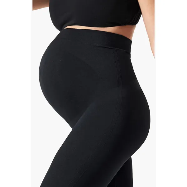 Belly Bandit Women Maternity Leggings S Black High Waist Support Seamless BDA - Image 5