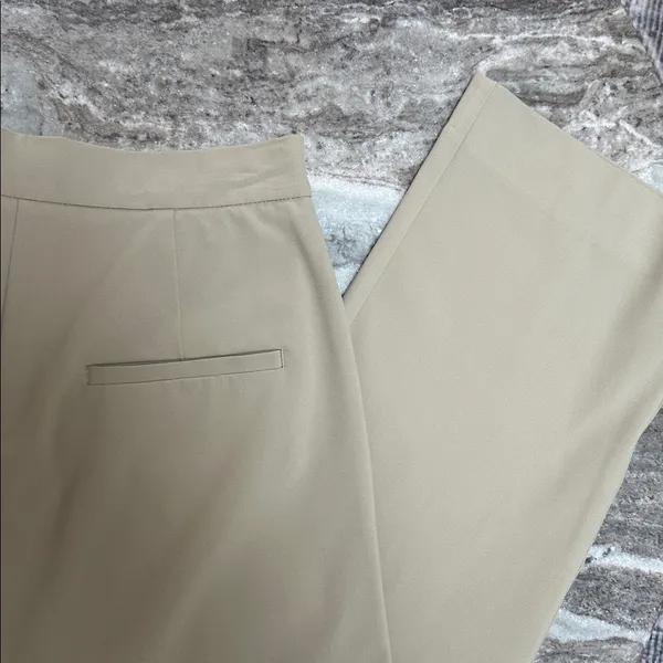Djerf Avenue First Choice Pants in Greige High Waisted Trousers Pants Tan Sz S - Image 8