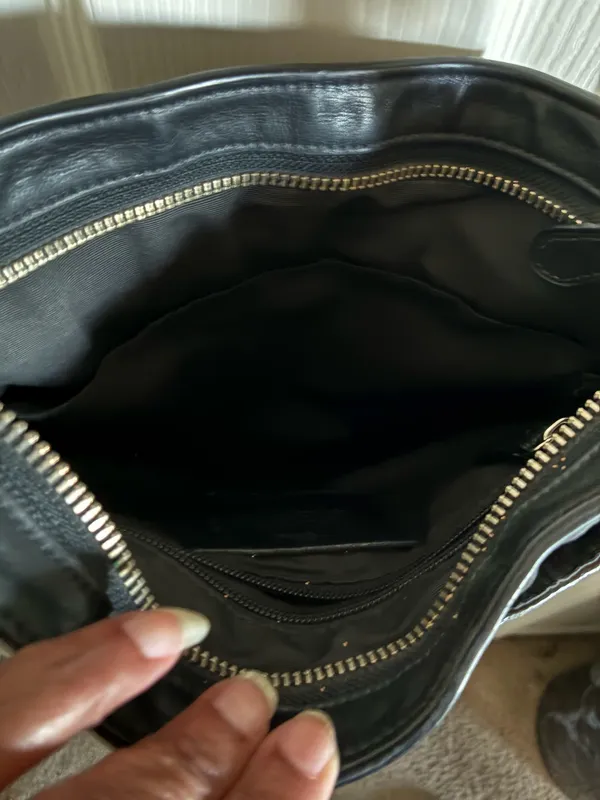 Coach Black and Charcoal Signature Crossbody Bag - Image 6