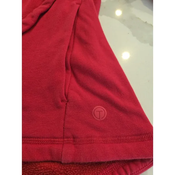 T by Talbots Red Crimson Pullover Sweatshirt Crew Neck Long Sleeve Womens Size L - Image 7