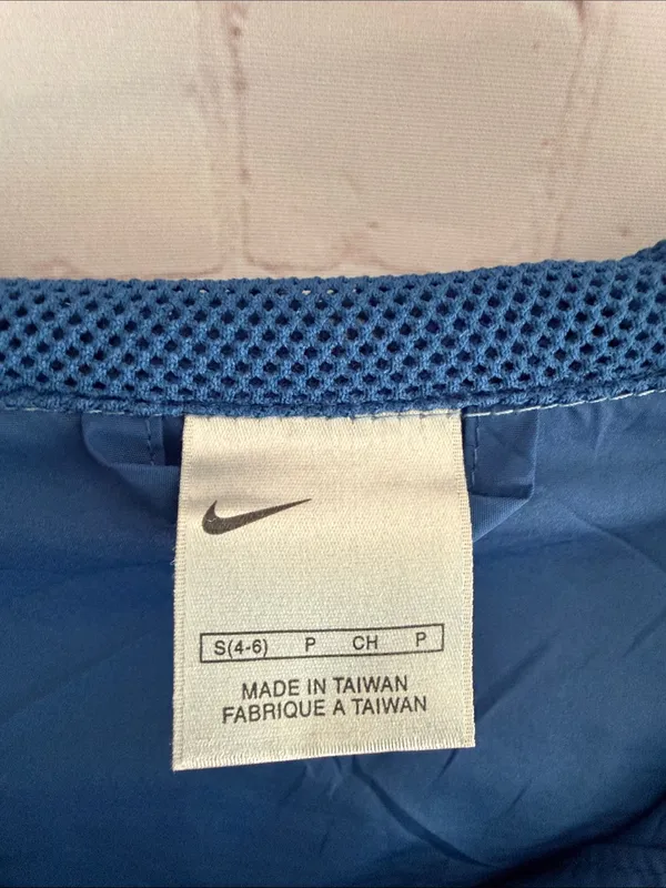 Nike Two-Tone Blue Hooded Windbreaker Athletic Jacket Woman’s Size Small - Image 2