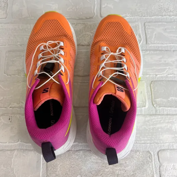 Salomon Sense Ride 5 Women's 7 Trail Running Shoes Orange Pink Birds of Paradise - Image 5