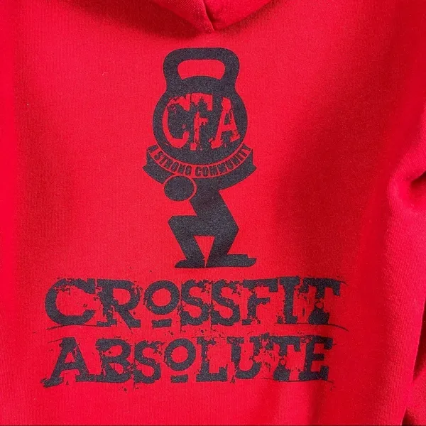 American Apparel CrossFit Absolute Full Zip Hooded Jacket Size Small - Image 3