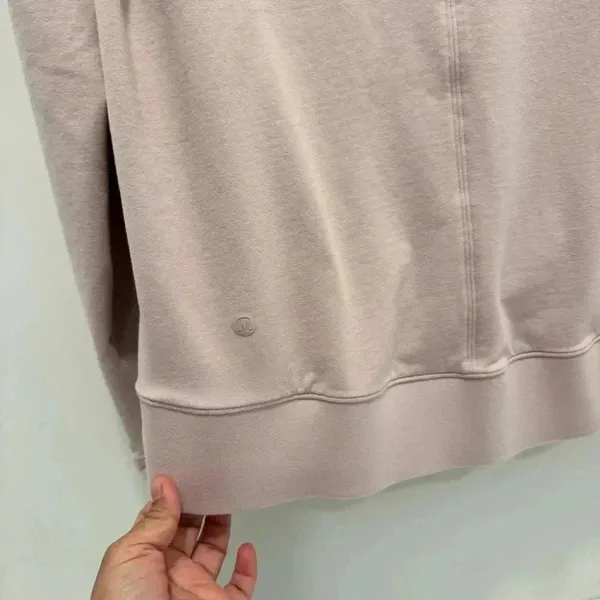 Lululemon Go Forward Blush Pink Pullover‎ Turtleneck Sweatshirt Size 8 - Image 6
