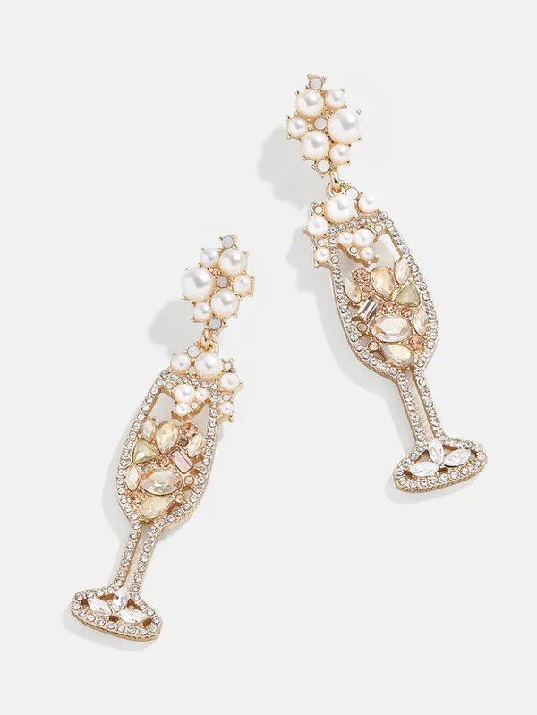 BaubleBar Sip Sip Hooray Champagne Glass Earrings - Image 2