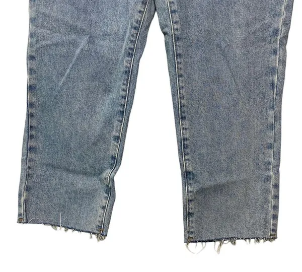 PACSUN Women’s Jeans Light Wash High Waisted Straight Leg Size 30 Short Raw Hem - Image 9