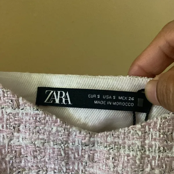 Zara Pink Knit Crop Top - Image 4