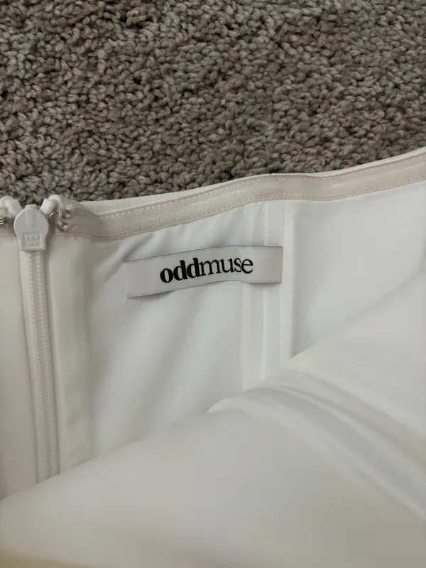 Odd Muse Strapless Dress White Size M - Image 10