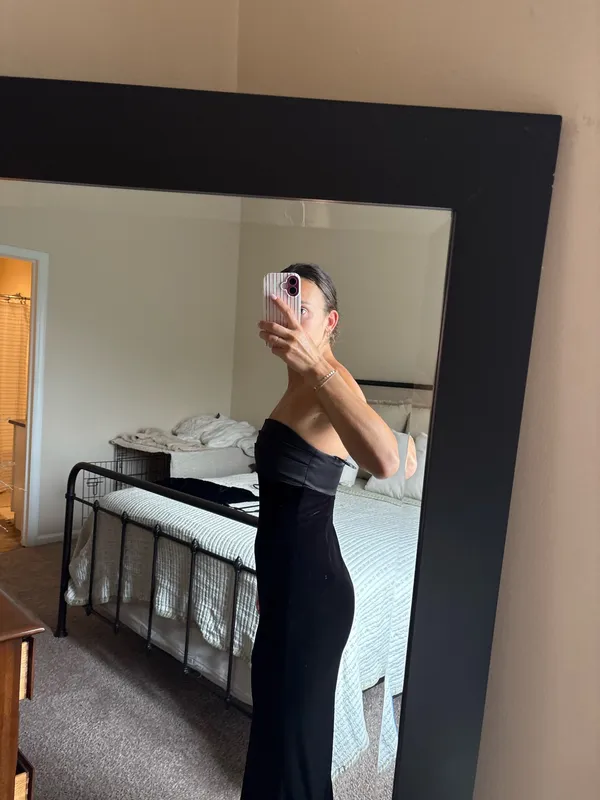 Club L Black velvet dress - Image 2