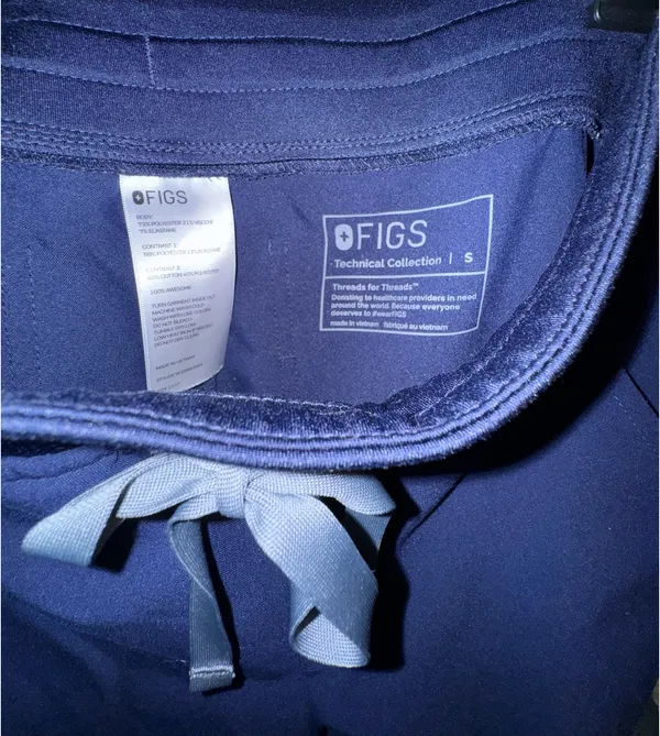 FIGS Navy Zamora Jogger Scrub Pants - Image 2