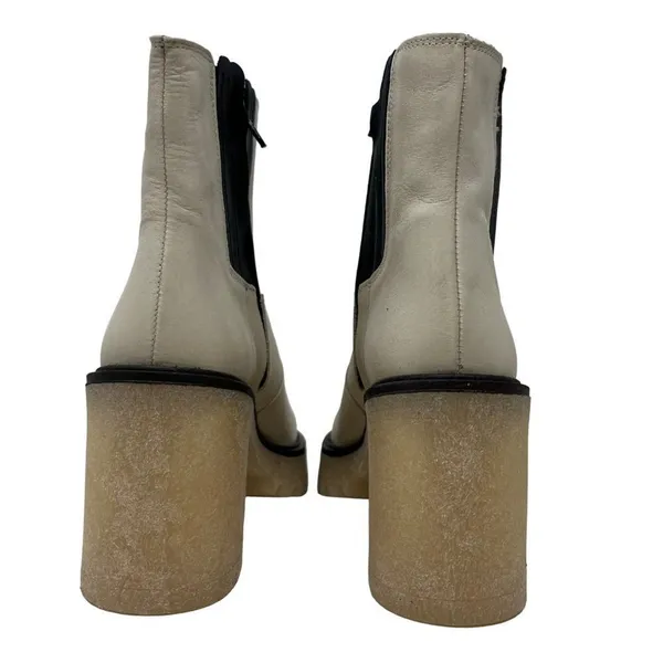 Free People James Chunky Heel Chelsea Boot White 36.5 - Image 4