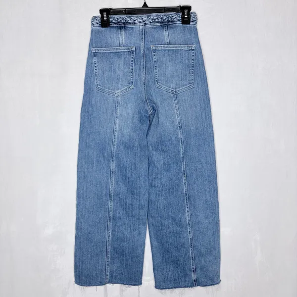 Frame Daphne Braided Wide Leg Crop Jeans - Image 8