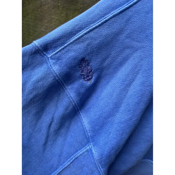 Free‎ People Movement Catch Up Cropped Hoodie Blue Barrel Sleeve Sweater - Image 8