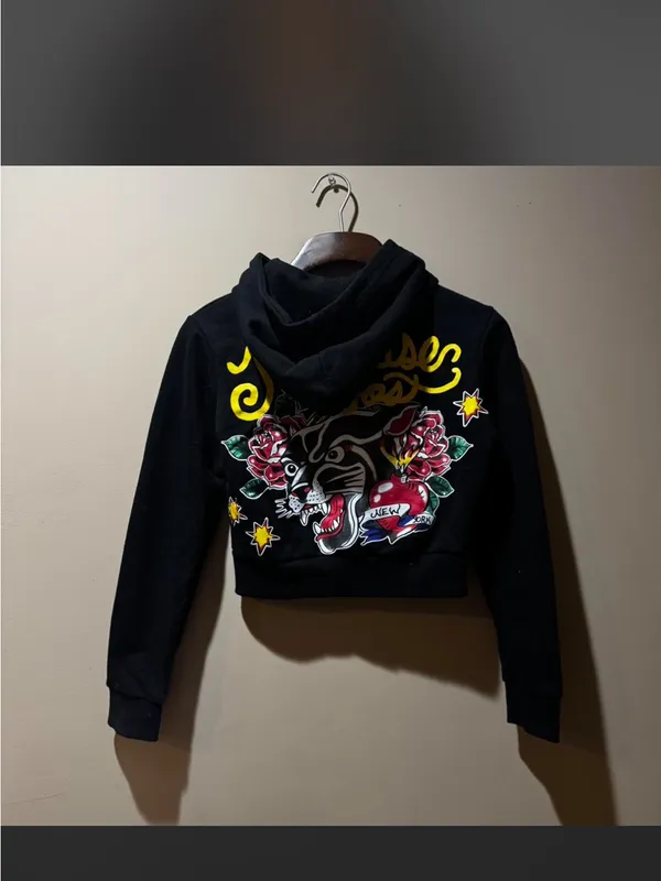 Cropped Black Zip - Image 4