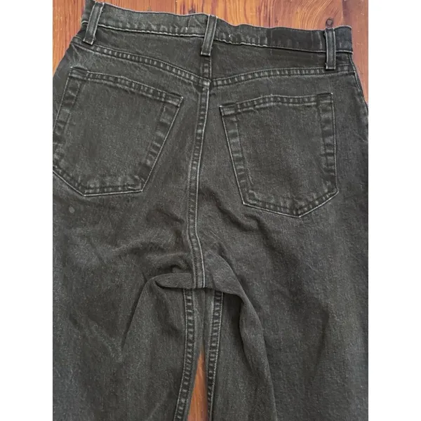 Abercrombie 90's Straight Ultra High Rise Curve Love Jeans Black Size 28 - Image 16