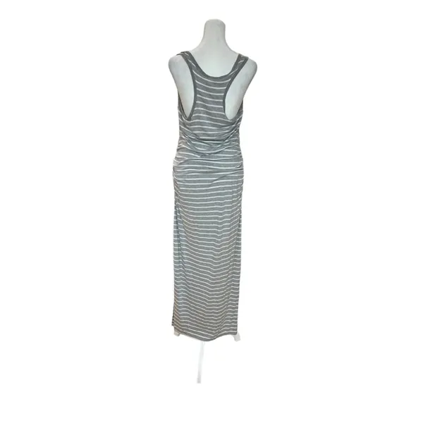One Clothing Gray and White Maxi Dress Large - Image 3