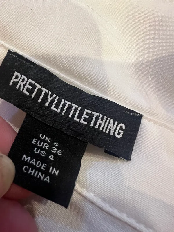 Pretty Little Thing White Fringe Dress - Image 4
