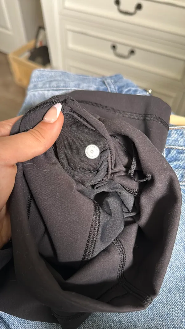 Lululemon Black Biker Shorts Wunder Train 6"  - Image 3
