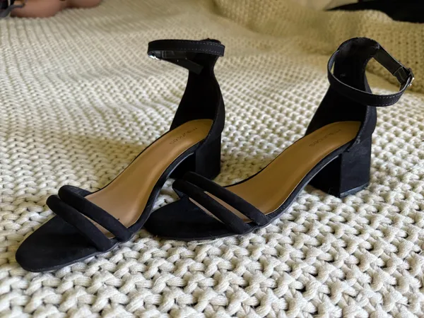 Black Maurices Heeled Sandals - Image 4