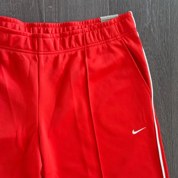 Nike Sportswear Mid-Rise Wide Leg Track Pants Picante Red Orange Women XL Baggy - Image 5