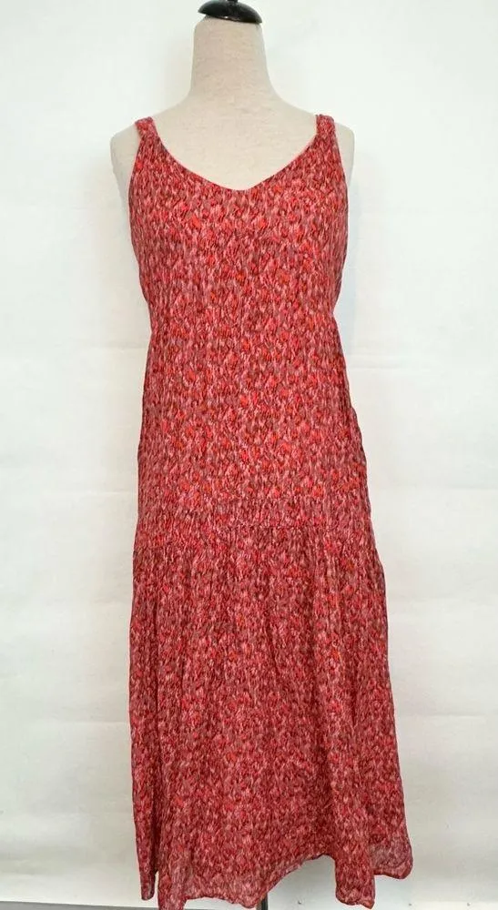 Joie Maxi Dress Tiered Flowing Summer Dress Tea Rose size small - Image 2