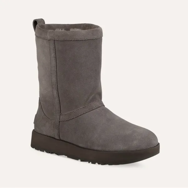 UGG Classic Short Weather Boot Gray Vibram Sole Size 7 Waterproof USED CONDITION - Image 2