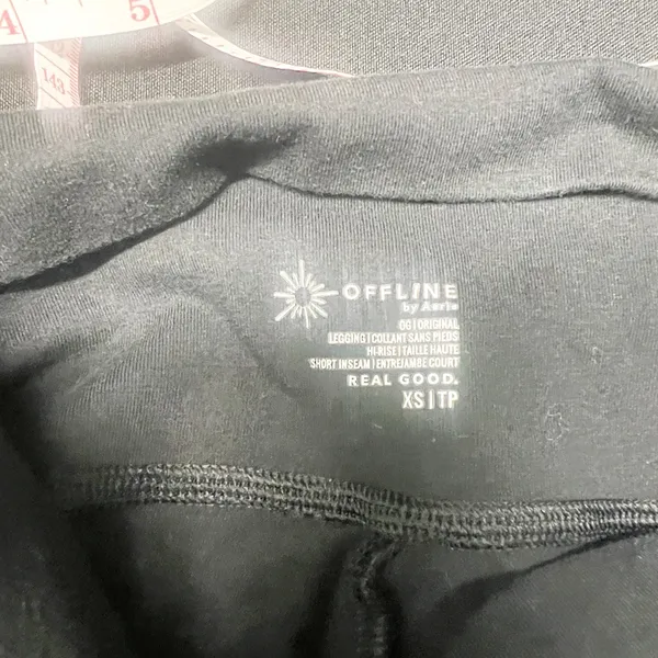 Aerie black offline OG original high rise cotton legging - Image 7