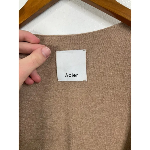 Acler‎ Highland Midi Dress in Nougat Size 8 - Image 4