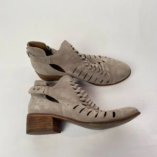 Sam Edelman Pierson Woven Cutout‎ Booties in Putty Size 8.5 - Image 2