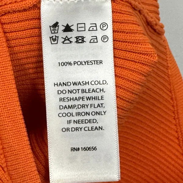 Happily Grey Women's Ribbed Square Neck Bodysuit Orange Size Small‎ Sleeveless - Image 6
