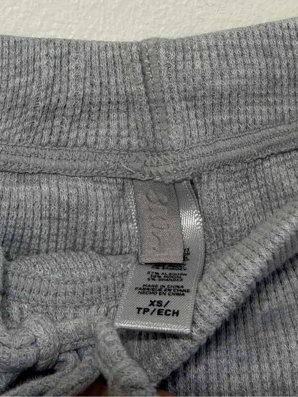 Skims Ribbed Gray Flare Pants Size XS Comfy Lounge - Image 3