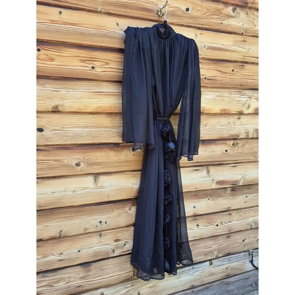 NWT Elliatt Black Long Sleeve Gown Dress Size S - Image 6