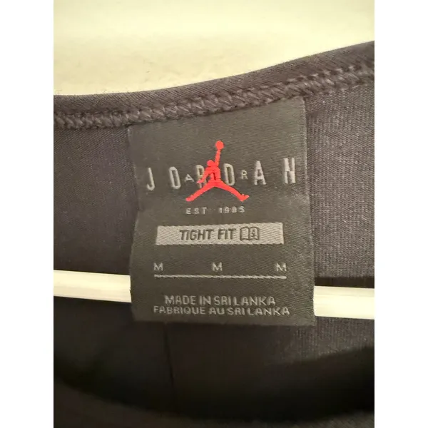 Jordan‎ Womens Jumpman Long Sleeve Ribbed Crop Top Black DQ4465-010 Medium - Image 4