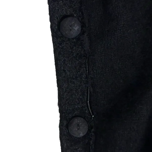 Vince‎ Womens Size Small 100% Cashmere Sweater Cardigan Black Beads Pockets - Image 6
