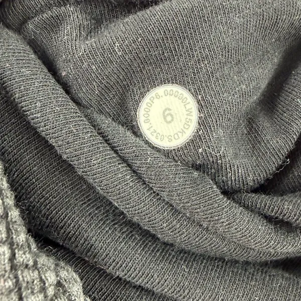 Lululemon women’s ribbed high rise heather black 25” 7/8 jogger performance sz 6 - Image 3