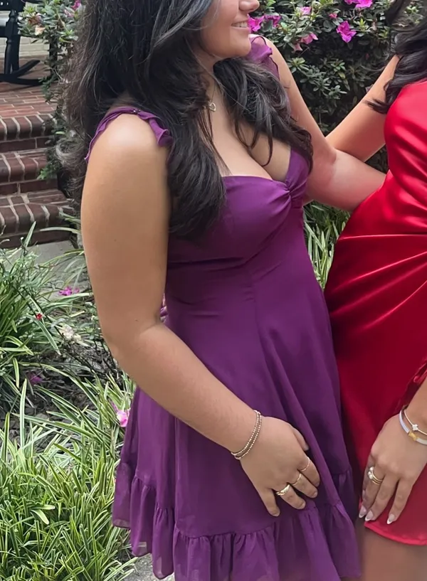 Purple Mini Dress - Image 2