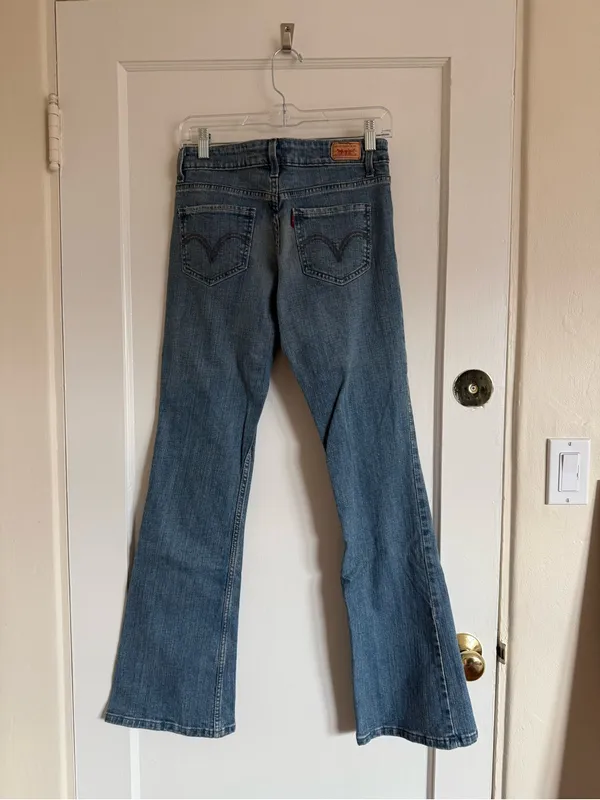 Levi's Light Blue Flare Jeans - Image 3