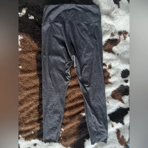 Old Navy High-Rise Gray Leggings ALTERED “Active Cozecore Go-Dry” - Image 4