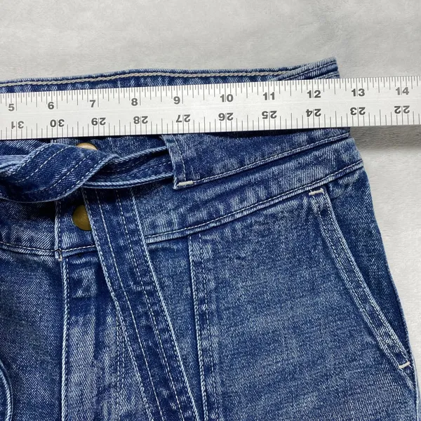Abercrombie & Fitch Ultra High Rise Straight‎ Jeans Belted Size 27/4R - Image 2