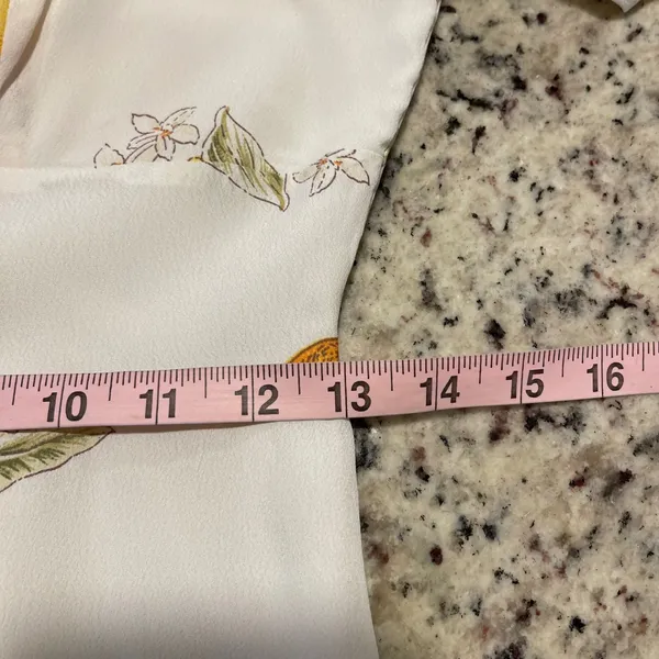 For Love & Lemon Mini Dress Women Medium White Lemon Print Cottagecore Tie Strap - Image 10