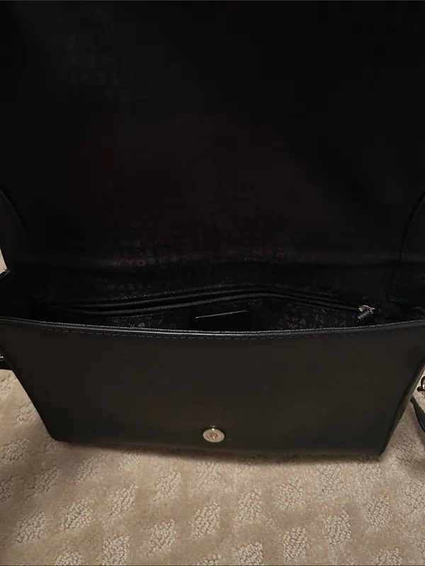 kate spade Black Leather Crossbody with Gold-Tone Accents - Image 5